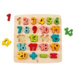 Дървени цифри с поставка, Hape - Image 3