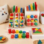 Дървени Монтесори Играчки 9 в 1 - Игри за умни деца