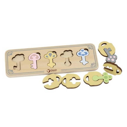 Дървена игра Цветните ключове от замъка, Classic World