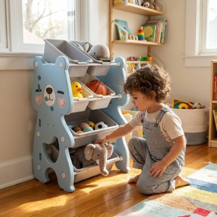 Детска етажерка синьо мече, Feelkids