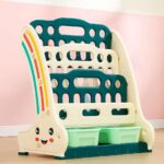 Детска етажерка за играчки и книги зелена, Feelkids - Image 2