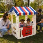 Детска къща за игра 3 в 1 морски цветове, Feelkids