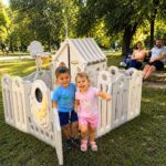 Детска къщичка с ограда 2 в 1 Космонавт, Feelkids - Image 2