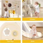 Детска пързалка 3 в 1 сиво мече, Feelkids - Image 5