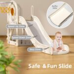 Детска пързалка 3 в 1 сиво мече, Feelkids - Image 6