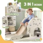 Детска пързалка 3 в 1 Слонче кафява, Feelkids - Image 3