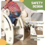 Детска пързалка 3 в 1 Слонче кафява, Feelkids - Image 6