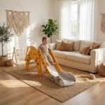Детска пързалка Жираф 170 см жълто оранжева, Feelkids - Image 3