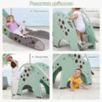 Детска пързалка Жираф 170 см зелена, Feelkids - Image 5