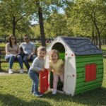 Детска пластмасова къщичка за игра на двора Magic Playhouse, Restrpro - Image 3