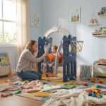 Детска пластмасова люлка синя, Feelkids - Image 3