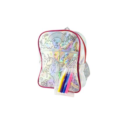 Детска раница Unicorn с маркери за създаване на уникален дизайн, Robetoy