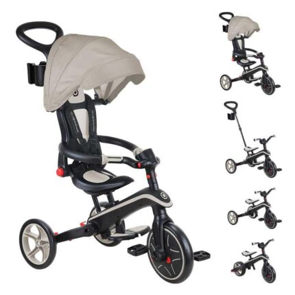 Детска триколка Explorer Trike Foldable бежова, Globber