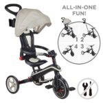 Детска триколка Explorer Trike Foldable бежова, Globber - Image 2