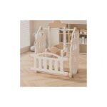 Детска къща за игра 5 в 1 с ограда люлка и пързалка, Feelkids - Image 10