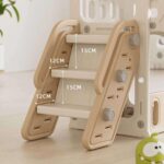 Детски център с пързалка люлка и катерушка 11 в 1 кафяв, Feelkids - Image 7