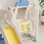 Детски център с пързалка люлка и катерушка 11 в 1 син, Feelkids - Image 8