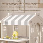 Детски център за игра 3 в 1 с пързалка и кош сив, Feelkids - Image 8