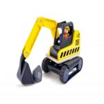 Детски дървен багер, Hape - Image 3