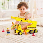 Детски дървен подвижен кран 5 части, Hape - Image 7