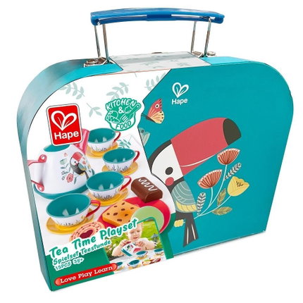 Детски дървен комплект Време за чай, 15 части, Hape