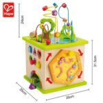 Дървен куб с 5 активности, Hape - Image 9
