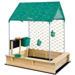 Дървен пясъчник с къщичка и кухня, Hape - Image 3