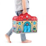 Детски дървен железопътен комплект 40 части, Hape - Image 3