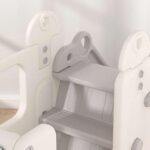 Детски игрален модул Автобус с пързалка сив, Feelkids - Image 12
