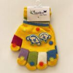 Детски ръкавички Маймунка 3-5 г., жълти, Claudine Italy - Image 2