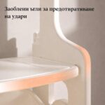Детски щанд за ролеви игри с плот и кутии, сив, Feelkids - Image 5