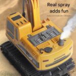 RC строителен багер със светлини звуци и димни ефекти, Crazon - Image 3