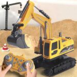 RC строителен багер със светлини звуци и димни ефекти, Crazon
