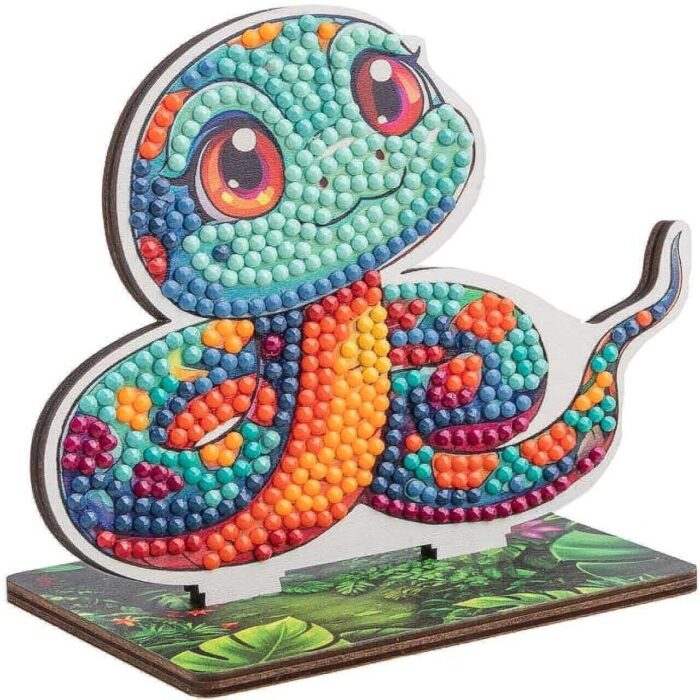 Диамантена бродерия Craft Buddy, змия 7 части Диамантен гоблен змия, Craft Buddy