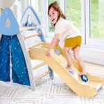 Дървен комплект за катерене и пързаляне 4 в 1, Hape - Image 3