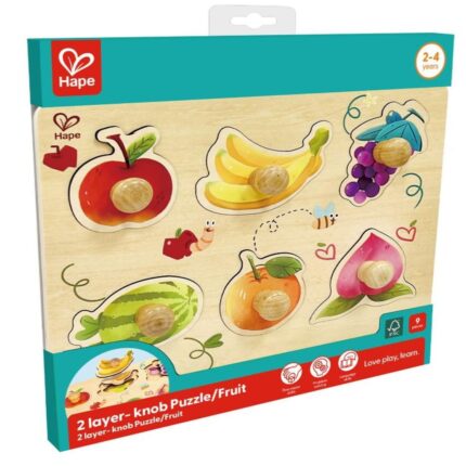 Дървен пъзел Плодове, Hape