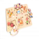 Дървен пъзел Животни от фермата, Hape - Image 3