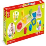 Дървен пъзел сортер с форми 11 части, Hape