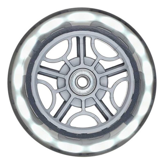 dva-broya-kolela-s-byala-led-svetlina-121mm-za-trotinetki-globber-937943492 Резервни LED колела 121 мм, Globber