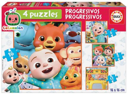 Пъзел Кокомелон 6, 9, 12 и 16 части, Educa