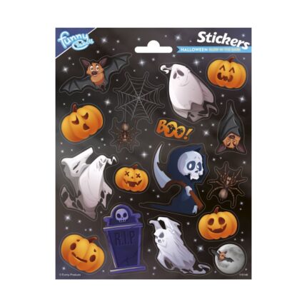 Фосфоресциращи стикери Halloween 15 броя, Totum