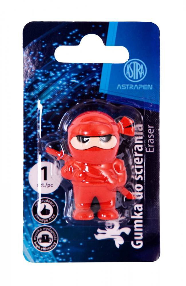Гума Astra Ninja, 3 цвята, блистер 1 бр. Гума Ninja блистер 1 бр Astra