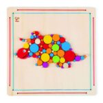 Дървена мозайка Трицераптор, Hape - Image 2