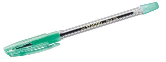 Химикалка с капачка, Stabilo, Bille F, Зелен Химикалка с капачка Bille F Зелен, Stabilo