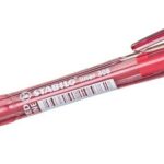 Химикалка с механизъм Liner F Червен, Stabilo