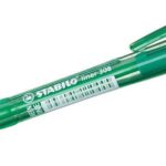 Химикалка с механизъм Liner F Зелен, Stabilo