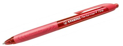 Химикалка с механизъм Performer 328F Червена, Stabilo