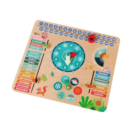 Играчка часовник с календар Горски обитатели, Classic World