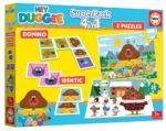 Игрален комплект Hey Duggee Домино Мемори и 2 пъзела от 25 части, Educa
