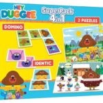 Игрален комплект Hey Duggee Домино Мемори и 2 пъзела от 25 части, Educa